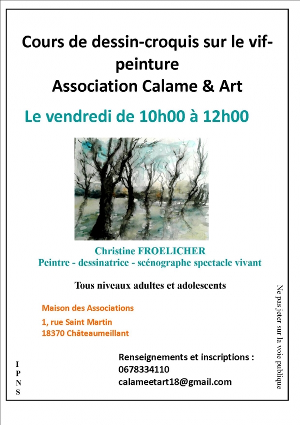 Cours de dessin et peinture